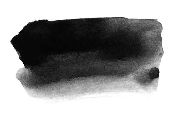 Smears in black ink. Abstraction — Stock Photo, Image