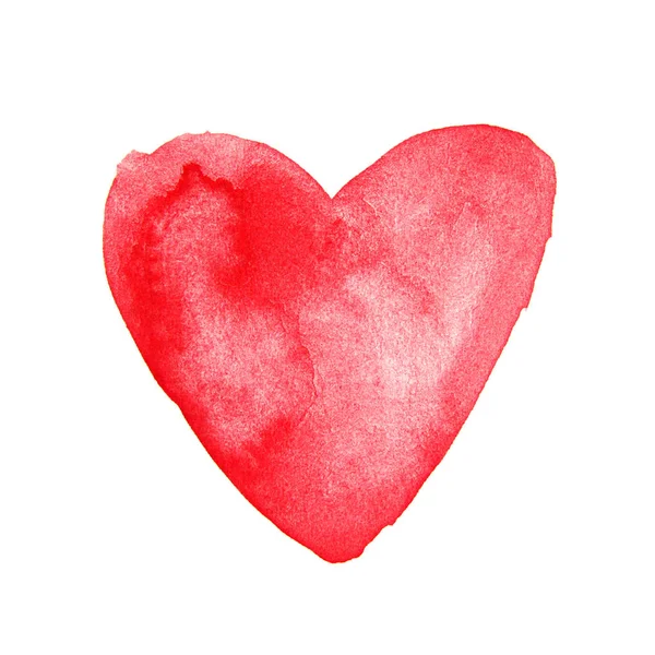 Watercolor heart. Greeting card — Stock Photo, Image