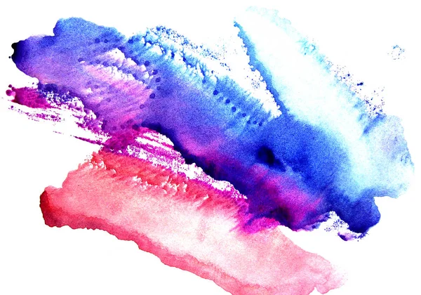 Colorazione blu-scarlatto ad acquerello. Riassunto — Foto Stock