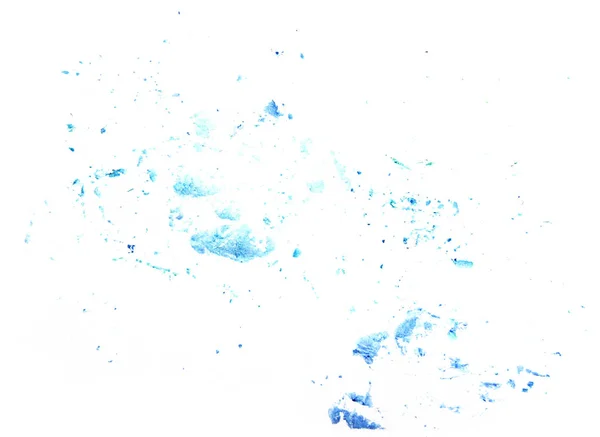 Akwarela niebieskie plamy na białym tle — Zdjęcie stockowe