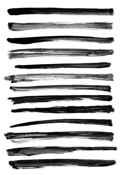 Mürekkep siyah şerit kümesi