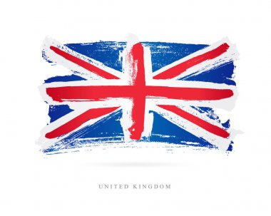 Flag of the Great Britain. United Kingdom clipart
