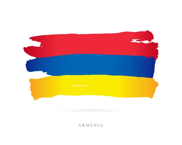 アルメニアの旗。抽象的な概念 — ストックベクタ