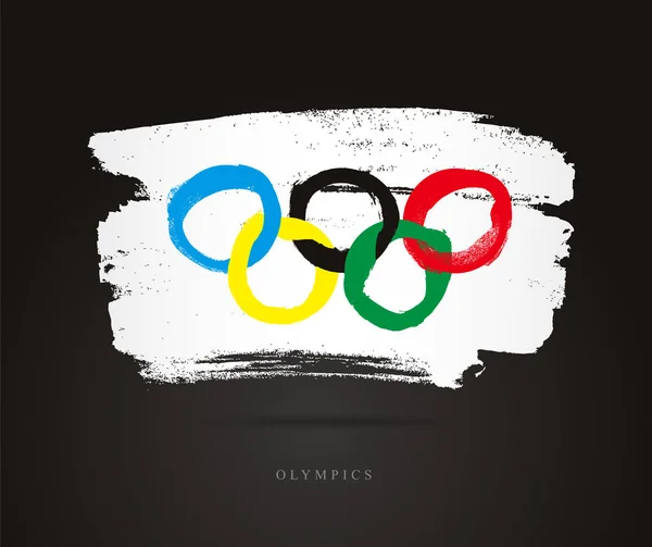 올림픽의 플래그입니다. 추상적인 개념 — 스톡 벡터