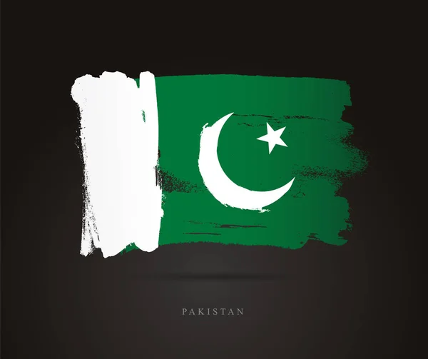 Bandeira do Paquistão. Conceito abstrato — Vetor de Stock