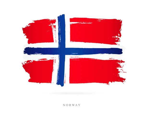 Bandera de Noruega. Concepto abstracto — Vector de stock