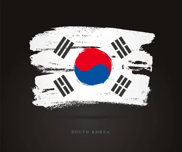 Bandera de Corea del Sur. Concepto abstracto — Vector de stock