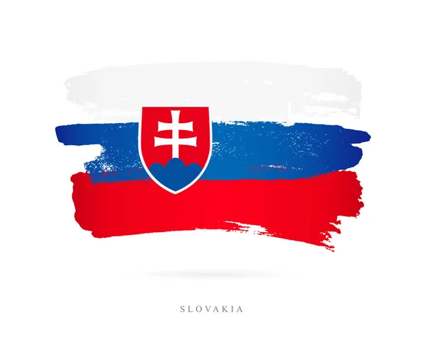 Flag of Slovakia. Abstract concept — Stock Vector