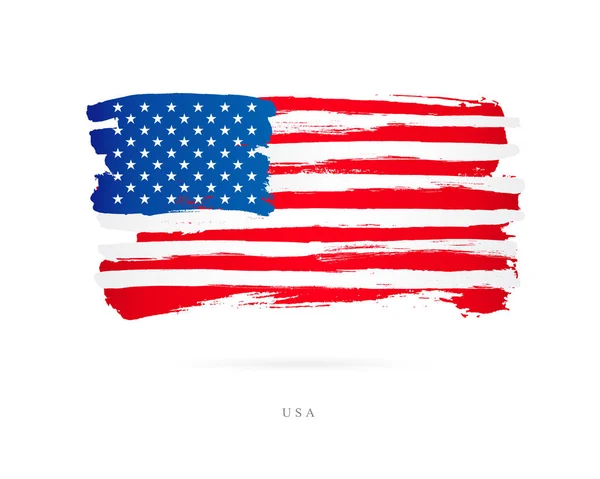 Flagga Usa. Abstrakt begrepp — Stock vektor