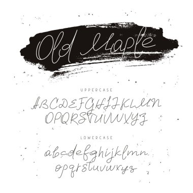 Modern yazı tipi. Alfabe. Hat ve yazı.