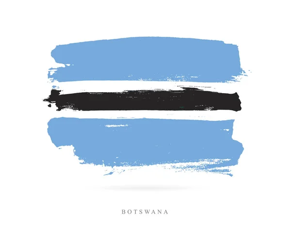 Bandera de Botswana. Concepto abstracto — Archivo Imágenes Vectoriales