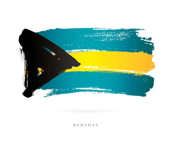 Bandera de las Bahamas. Concepto abstracto — Vector de stock