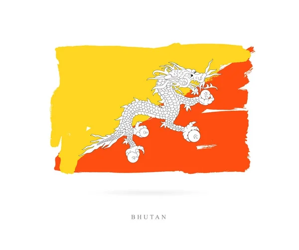 Прапор Бутану. Абстрактні концепції — стоковий вектор