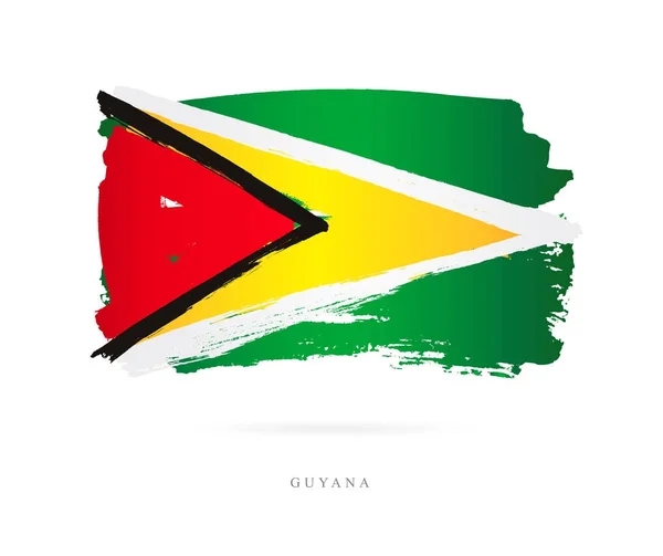 Bandeira da Guiana. Conceito abstrato — Vetor de Stock