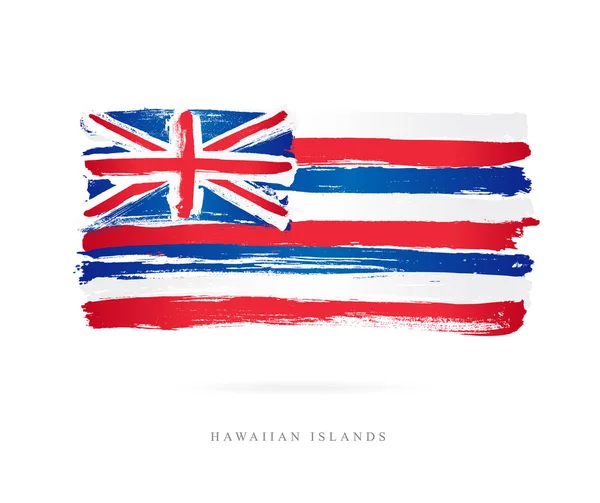 Bandera de Hawaii. Concepto abstracto — Archivo Imágenes Vectoriales