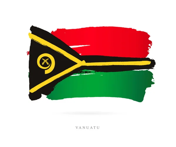 Drapeau de Vanuatu. Concept abstrait — Image vectorielle