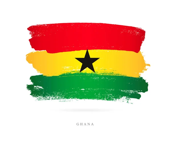 Drapeau du Ghana. Concept abstrait — Image vectorielle