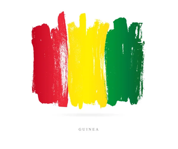 Bandera de Guinea. Concepto abstracto — Vector de stock