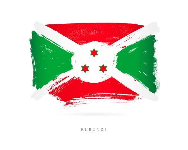 Drapeau du Burundi. Concept abstrait — Image vectorielle