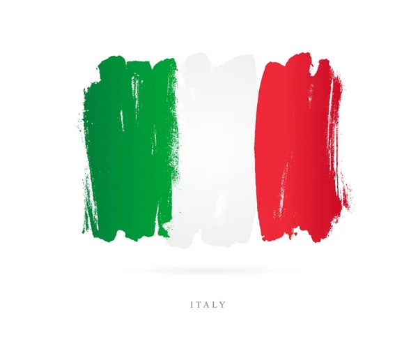 Flaga Włoch. Pojęciem abstrakcyjnym — Wektor stockowy