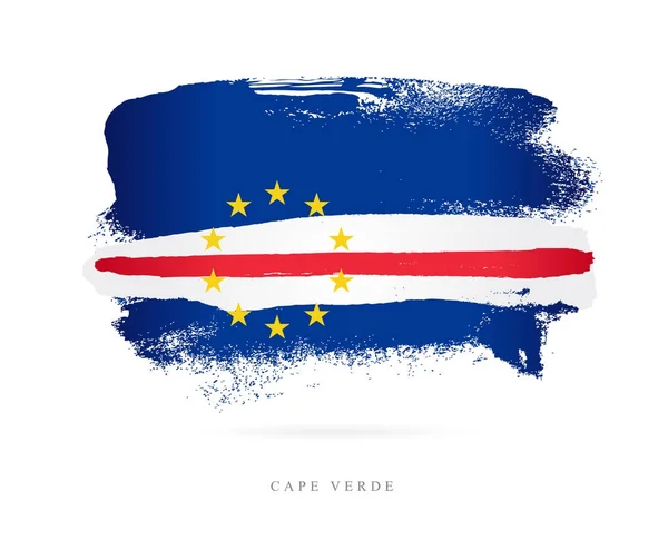 Bandera de Cabo Verde. Concepto abstracto — Vector de stock