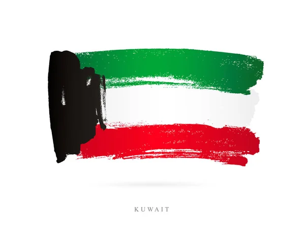 Kuveyt bayrağı. Soyut kavram — Stok Vektör