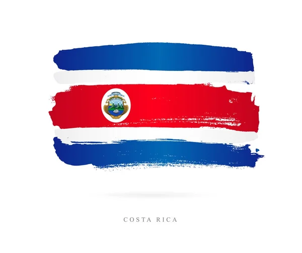 哥斯达黎加国旗。抽象概念 — 图库矢量图片