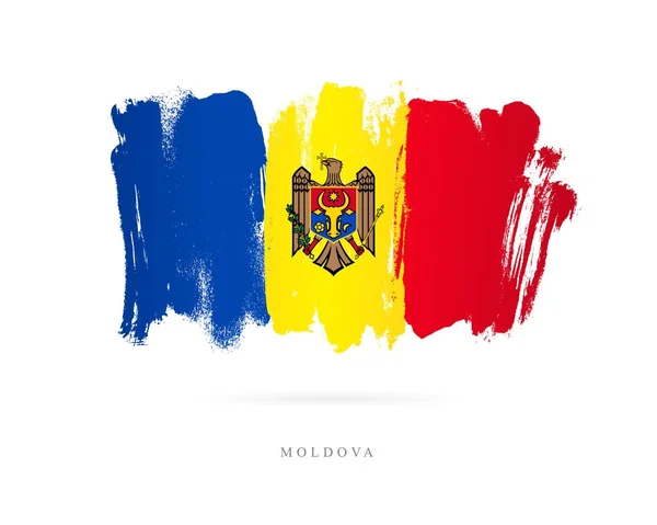 Σημαία της Μολδαβίας. Αφηρημένη έννοια — Διανυσματικό Αρχείο