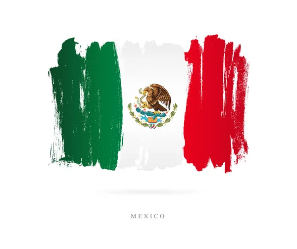 メキシコの旗。抽象的な概念 — ストックベクタ
