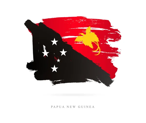 Pápua Új-Guinea zászlaja. Elvont fogalom — Stock Vector