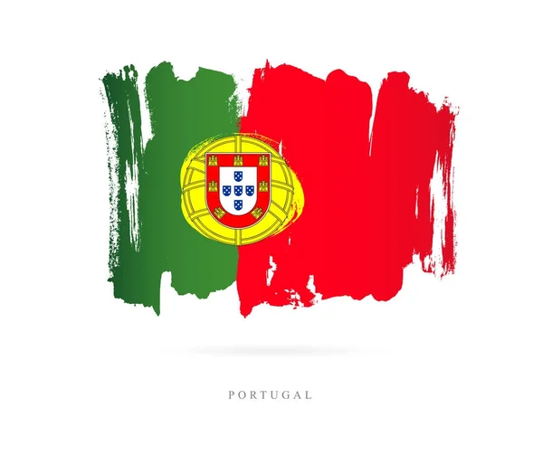 ポルトガルの旗。抽象的な概念 — ストックベクタ