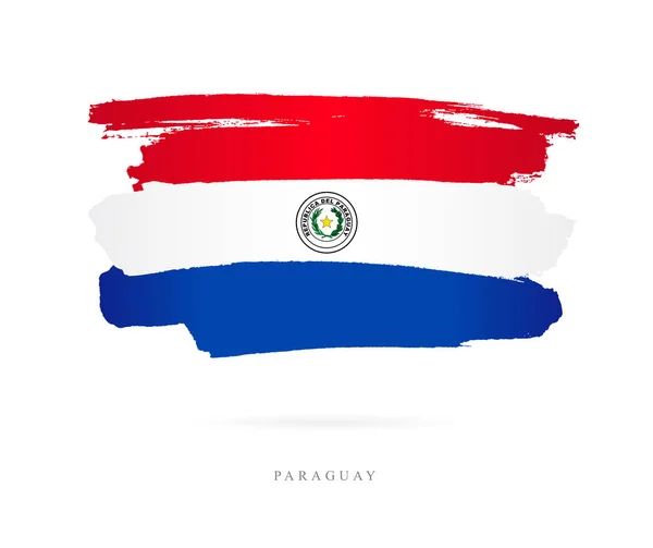 La bandera de Paraguay. Concepto abstracto — Archivo Imágenes Vectoriales