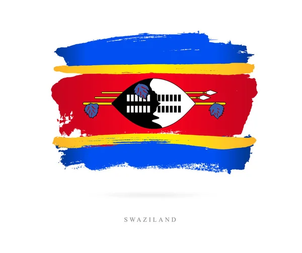 Flagga av Swaziland. Abstrakt begrepp — Stock vektor