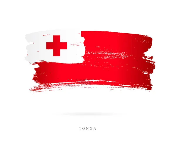 Vlag van Tonga. Abstract begrip — Stockvector