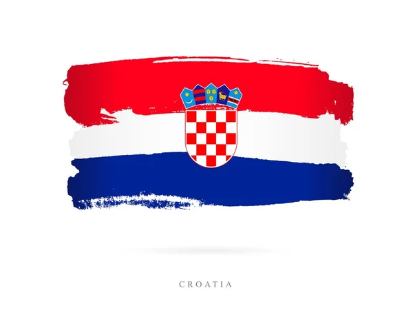 Flag of Croatia. Abstract concept — Stock Vector