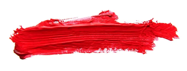 Pincel de guache abstrato vermelho — Fotografia de Stock