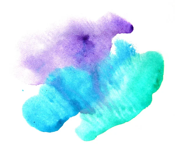 Abstract blue watercolor on white background — Stock Photo, Image