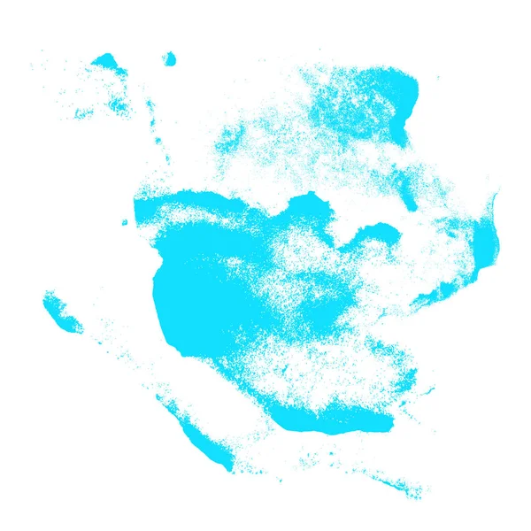 Abstract vector blauwe inkt borstel — Stockvector