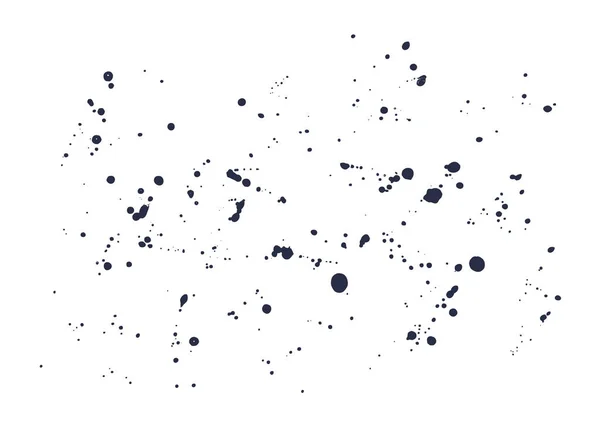 Abstraktní akvarel černé kapky — Stockový vektor