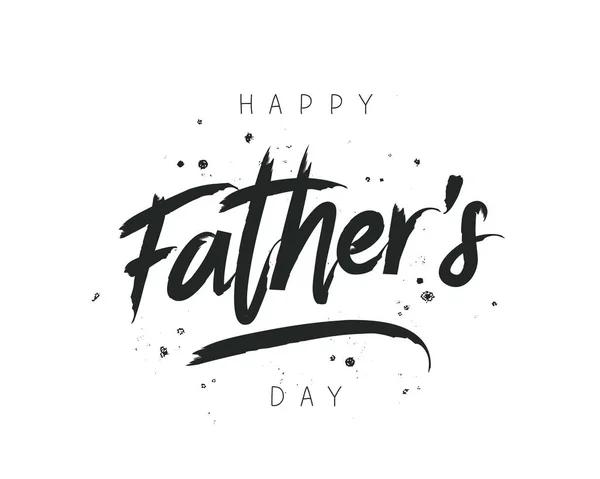 Belettering. Happy Fathers Day — Stockvector