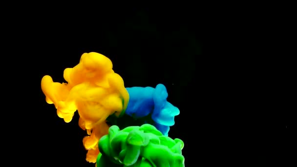 Abstrakter Farbhintergrund Stilvoller Moderner Hintergrund Coole Trend Bildschirmschoner Gelbe Grüne — Stockvideo