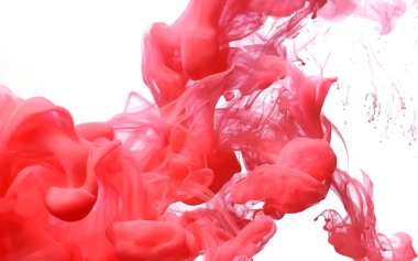 Kırmızı pembe soyut arka plan. Suda suluboya mürekkep. 