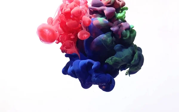 Inchiostro ad acquerello in acqua. Spazio colorato sfondo astratto . — Foto Stock