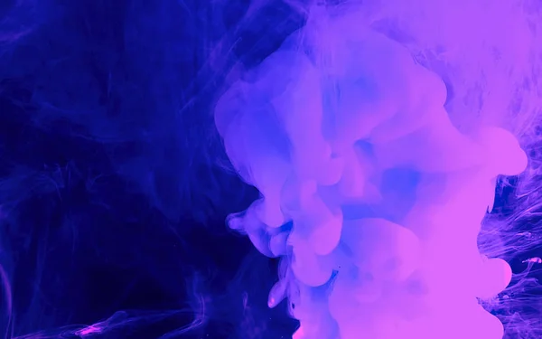 Space fantom blå och lila abstrakt bakgrund. Akvarell i — Stockfoto
