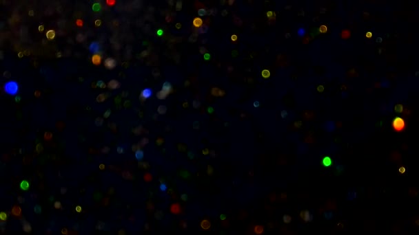 Fond Abstrait Vidéo Ralenti Avec Bokeh Scintillant Multicolore Brillant Avec — Video