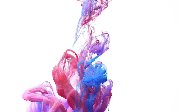 Beautiful violet abstract background. Watercolor ink in water. — Stock Photo, Image