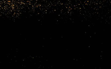 Abstract background with golden shiny sparkling sparkles. 