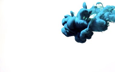 Deniz soyut geçmişi. Suda suluboya mürekkep. 