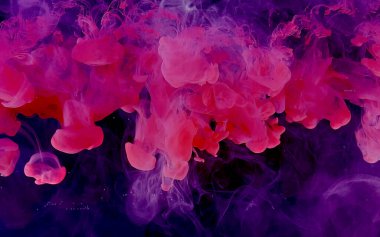 Sihirli kırmızı alan soyut arkaplanı. Modern teknoloji harikası.