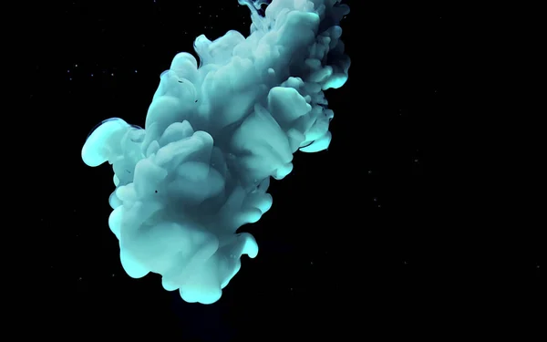 Watercolor ink in water. Cool trending screensaver. Space mint b